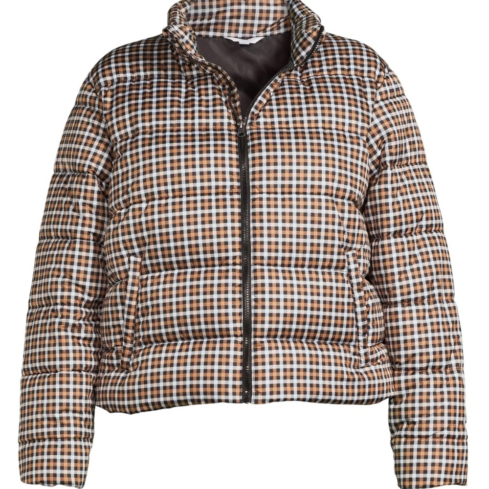 Plaid Puffer Jacket